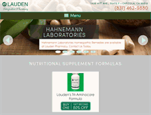 Tablet Screenshot of laudenpharmacy.com